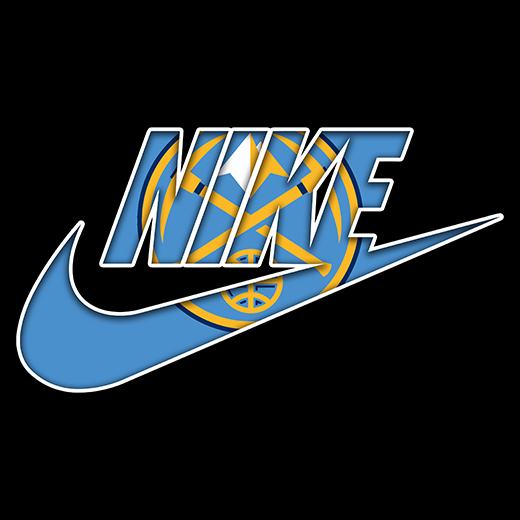 Denver Nuggets Nike logo iron on paper